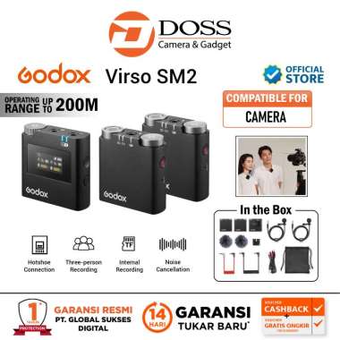 Godox Virso SM2 Kit Virso S M2 Kit Wireless Mic for Sony Camera