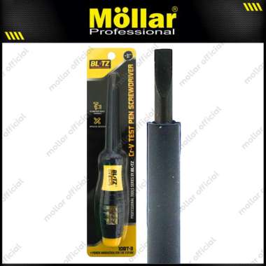 BLITZ Obeng Tespen 3 Inch X 4 Mm Minus (-) Testpen Listrik AC Test Pen