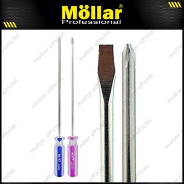 [PAKET] BLITZ 2 Set Obeng Radio Plus Minus 6 Inch X 3 Mm Panjang 15 Cm