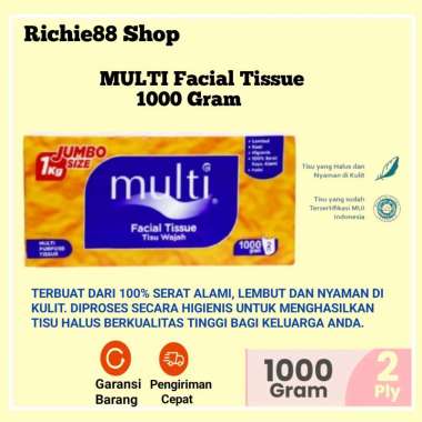 Multi Facial Tissue Tisu Wajah Multi Use White Tissue 1000gr