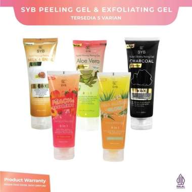 SYB FACIAL GLOWING PEELING GEL & EXFOLIATING GEL 1 PCS - PEELING GEL MILK & SNAIL