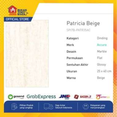KERAMIK DINDING ACCURA PATRICIA BEIGE 25X40 KW1