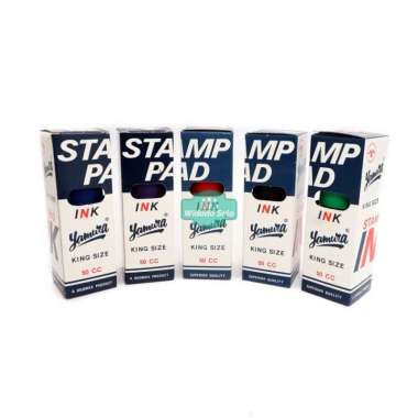 Tinta Cap Yamura King Size 50cc Stempel Stamp Ink Cap Jempol Warna - 1 Buah Ungu