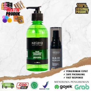 [Paket Promo] 1 Shampoo Kelaya dan 1 Serum Kelaya