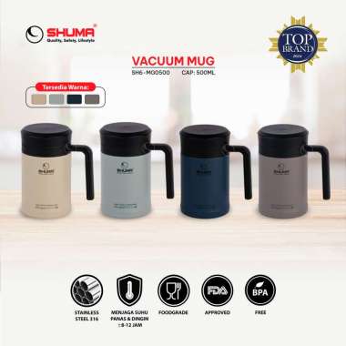 SHUMA S/S 316 Vacuum Mug 500 ML Cream