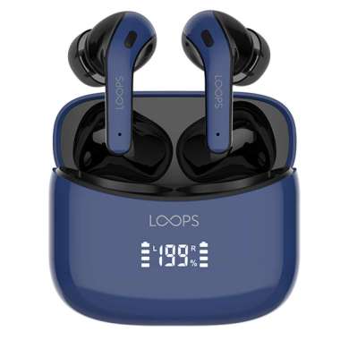 LOOPS True Wireless Earphone LED - Earbuds Bluetooth TWS LOOPS X03 BLUE
