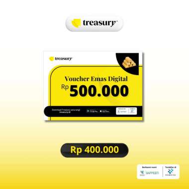Treasury - Voucher Emas Fisik Rp500.000 -