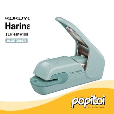 KOKUYO Harinacs PRESS Stapleless Stapler BLUE GREEN