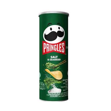 Promo Harga Pringles Potato Crisps Salt & Seaweed 107 gr - Blibli