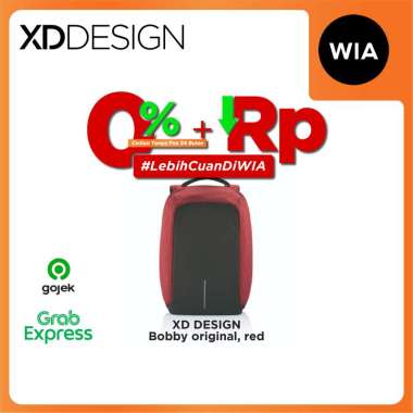 WIA XD Design Bobby Original Tas Ransel Pria Wanita anti-theft Backpack Original Red