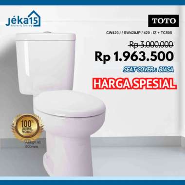 TOTO CW420J CLOSET DUDUK Tutup Eco Washer