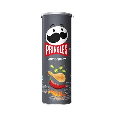 Promo Harga Pringles Potato Crisps Hot & Spicy 107 gr - Blibli