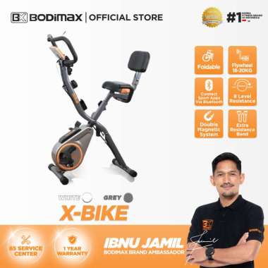 Bodimax X-Bike /Alat Fitness/Sepeda Statis/Magnetic X-Bike Putih