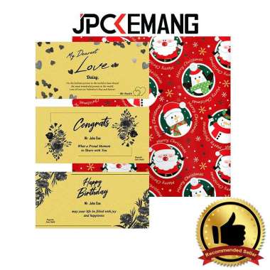 JPC KEMANG Kertas kado dan Kartu Ucapan Natal 1