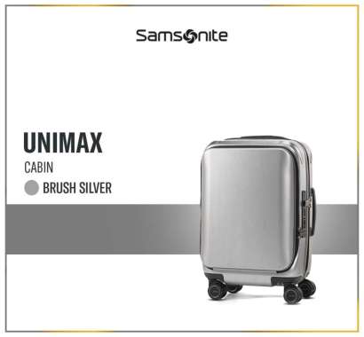 Samsonite Koper Hardcase Unimax Spinner Cabin 20 Inch - Brush Silver
