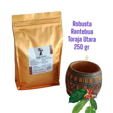 Kopi Robusta Toraja Kopi Robusta Bubuk 250 Gr Kopi Toraja Bubuk Kasar