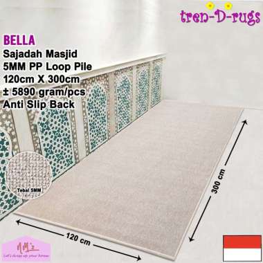 Tren-D-rugs Karpet sajadah masjid roll polos permadani modern alas lantai ruang tamu kamar tidur bul