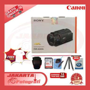 Sony FDR-AX43A Ultra HD 4K Handycam Camcorder UHD Sony AX 43A AX43 A PAKET 16GB