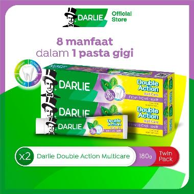 Darlie Double Action Multicare [180 g] - Twin Pack