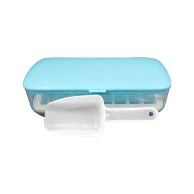 OEM ONE-C873 Cetakan Es Batu Mode Tekan Press Dengan Wadah Free Sendok Plastik / Tempat Penyimpanan 