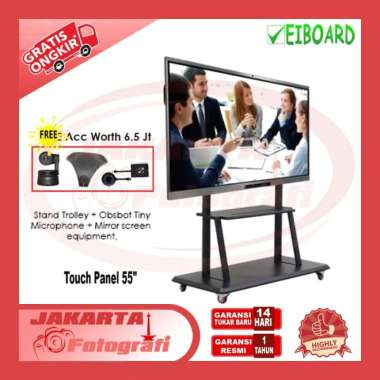 EIBOARD LED Interactive Flat Panel 55 / 65 / 75 / 86" Inch Monitor Original Resmi PANEL 86