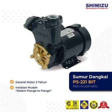 Pompa Air Shimizu PS221BIT - Non Auto 200 Watt Black