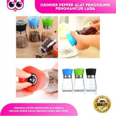 GRINDER PEPPER ALAT PENGGILING PENGHANCUR LADA MERICA MANUAL GLASS PEPPER