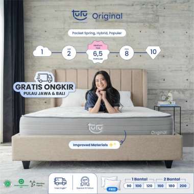 Kasur Pocket Spring Bed TURU ORIGINAL + Free Bantal 90x200 (Single)