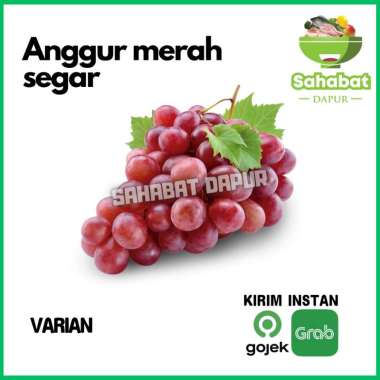 Buah Anggur Merah Segar - Sahabatdapur 1kg