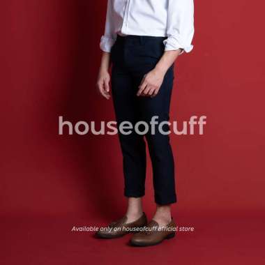 Houseofcuff Celana Ankle / Cropped Pants Slimfit Sirwal Biru Navy 35