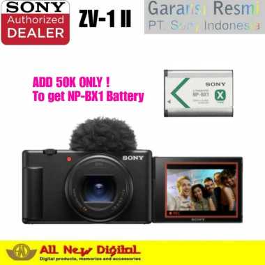 Sony Vlog Camera ZV-1M2 (ZV-1 II) ZV-1M2/B+NP-BX1 Battery