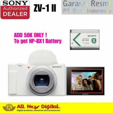 Sony Vlog Camera ZV-1M2 (ZV-1 II) ZV-1M2/W+NP-BX1 Battery