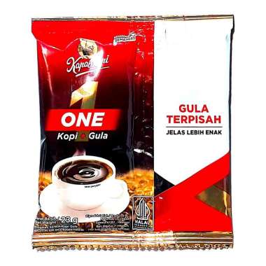 Kopi KAPAL API ONE Kopi Plus Gula Dengan GULA TERPISAH Kapal Api Satu