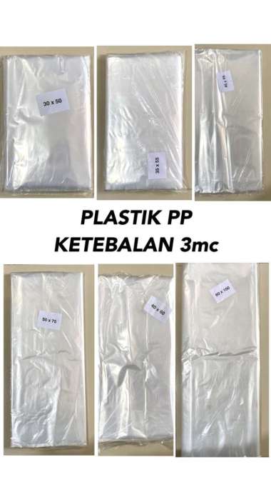 Plastik PP Bening Polos 250g Per pack 35x55