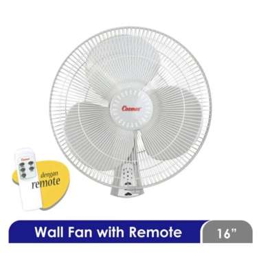 Wall Fan Kipas Angin Dinding Cosmos 16WFCR 16Inch REMOTE BOGOR