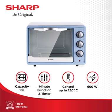 Oven Toaster Listrik Sharp EO-18L - Kapasitas 18 Liter, Stainless Steel