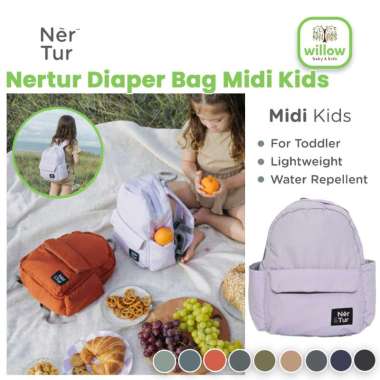 Tas Ransel Anak - Nertur Diaper Bag Midi Kids Lilac