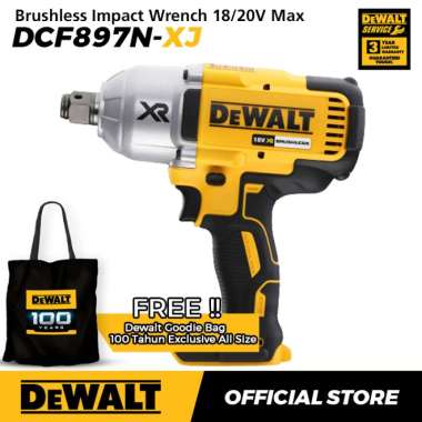 Dewalt XR Brushles Impact wrench / Kunci Impact Baterai 18/20V DCF897N DCF897N Only
