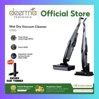 Deerma VX96 15Kpa Cordless Wet Dry Vacuum Cleaner Penyedot debu