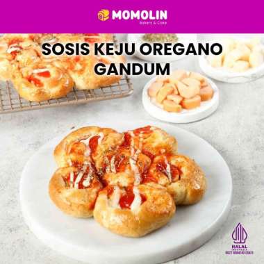 Roti Gandum Sosis Oregano - Roti Sehat - Camilan Sehat - Roti Sosis Premium
