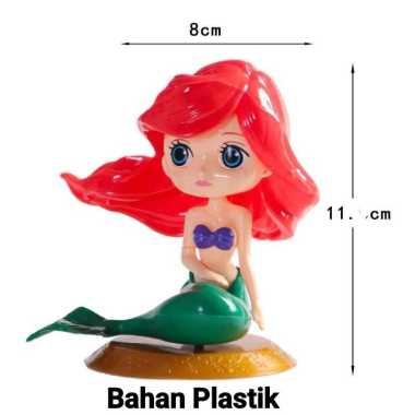 Topper Ariel Mermaid Princess Plastik