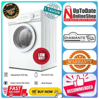 DRYER GAS DIAMANTE CYGNUS 10509DG 10509 DG DRYER LAUNDRY 10.5KG ANTI KUSUT BIG CAPACITY LOW WATT DIA