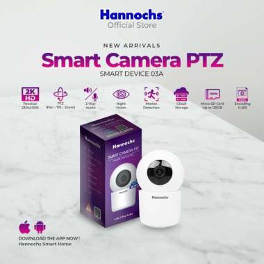 Hannochs Smart Device 03 Camera Indoor PTZ IP CCTV Home Security 360 Derajat HD 2K