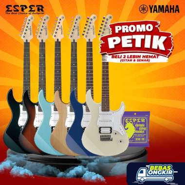 Yamaha Gitar Elektrik Pacifica PAC112V / PAC 112 V GITAR + SENAR YELLOW NATURAL SATIN