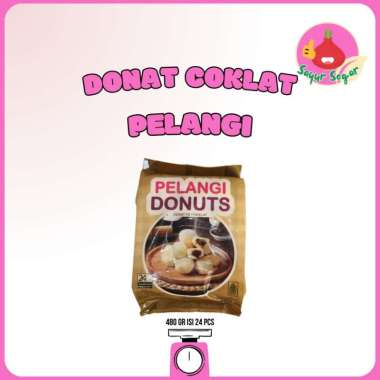 Sayur Segar - Pelangi Donat Coklat/Chocolate Donuts Isi 24 pcs