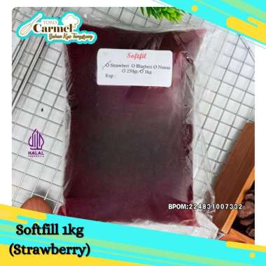 SOFTFILL Selai Buah STRAWBERY Ekonomis 1kg Repack - Selai Roti Bakar, selai kiloan murah
