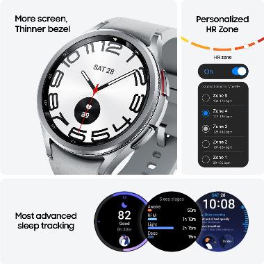 Promo Samsung Galaxy Watch 6 Classic 43mm Silver Diskon 13 di