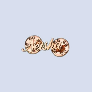 houseofcuff custom pin brooch bros nama inisial satuan formal GOLD