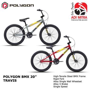 Polygon Travis Sepeda Anak BMX 20 Inch Grey