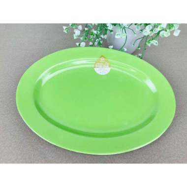 Ifiancy Piring Makan Saji Melamin Oval 9 Inch 6309 Putih